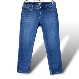 J.Jill Jeans Womens 6P Petite Medium Wash Skinny Ankle Mid-Rise Stretch Denim